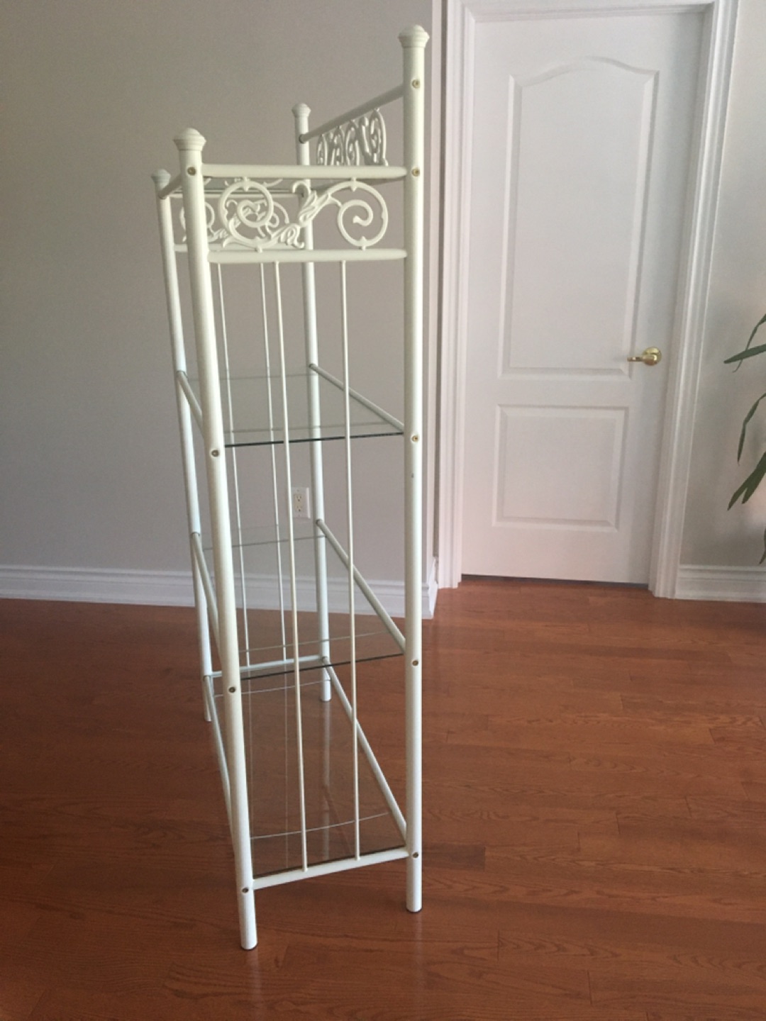 White Wrought Iron Shelf - photo 3