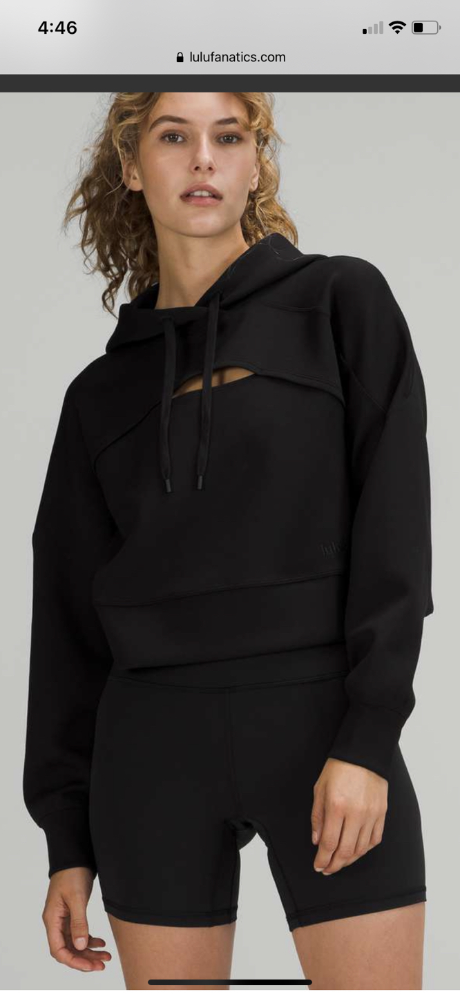 Lululemon get centre’s hoodie size 14 black thumbnail