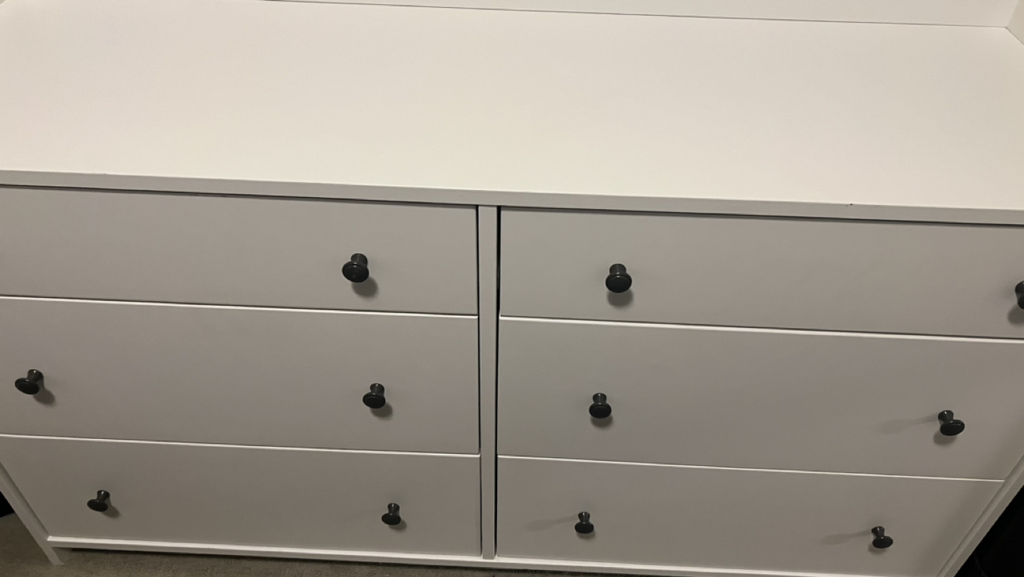 Ikea white dresser 6 drawer - photo 4
