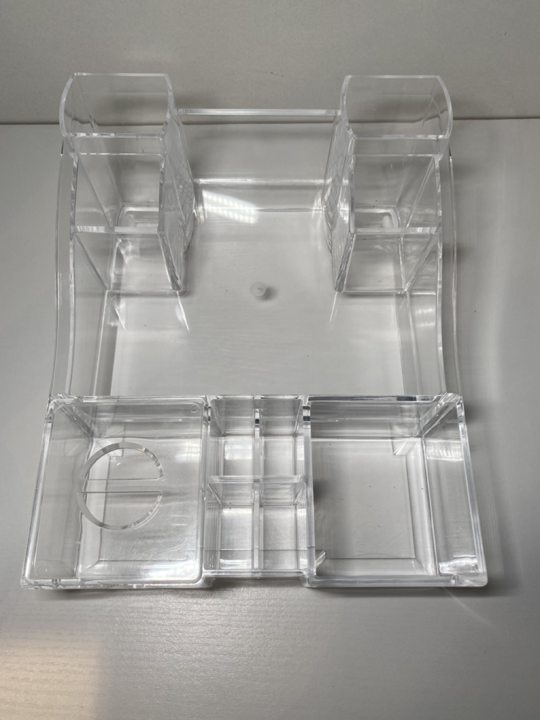 Clear Makeup Countertop Storage Tray thumbnail