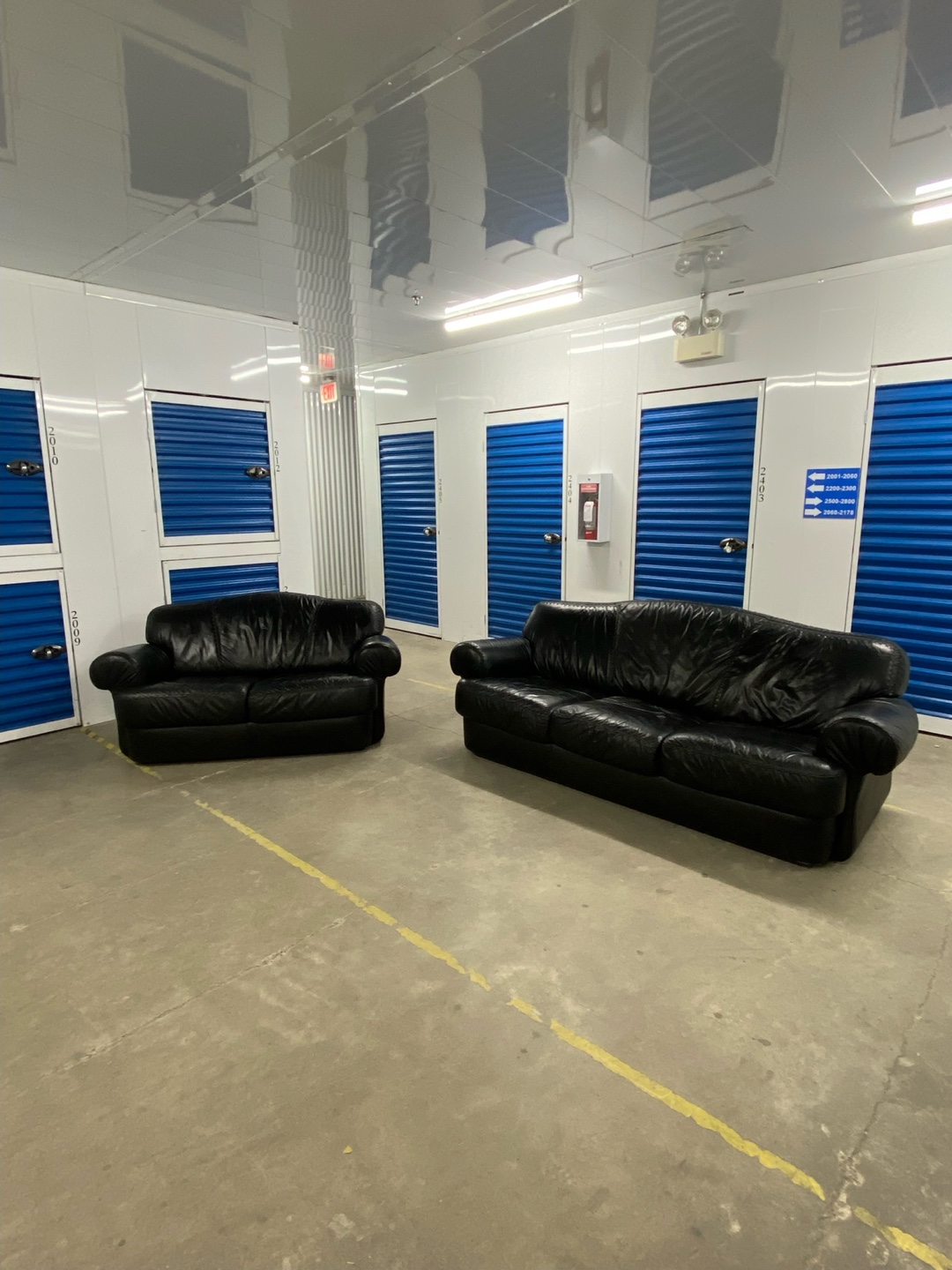 Black Leather Couch / Sofa Set - FREE DELIVERY!!! - photo 4