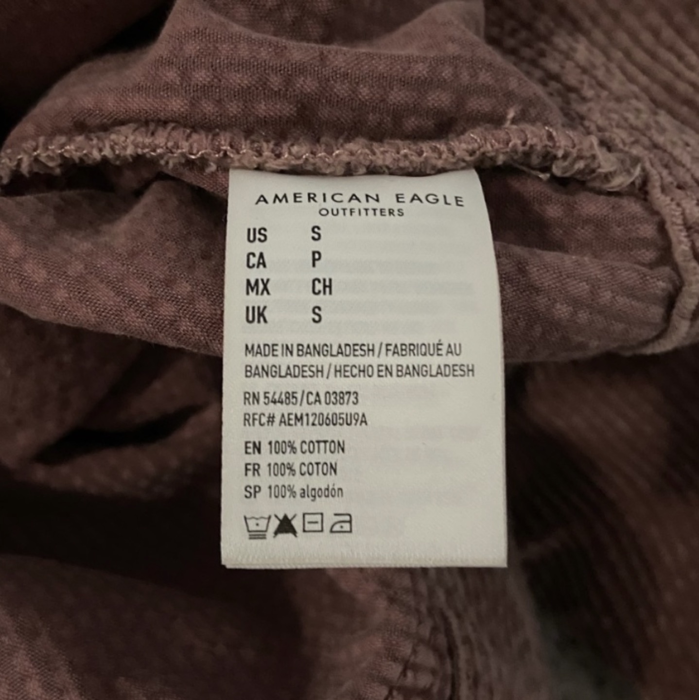 mauve corduroy jacket american eagle image indicator(3)