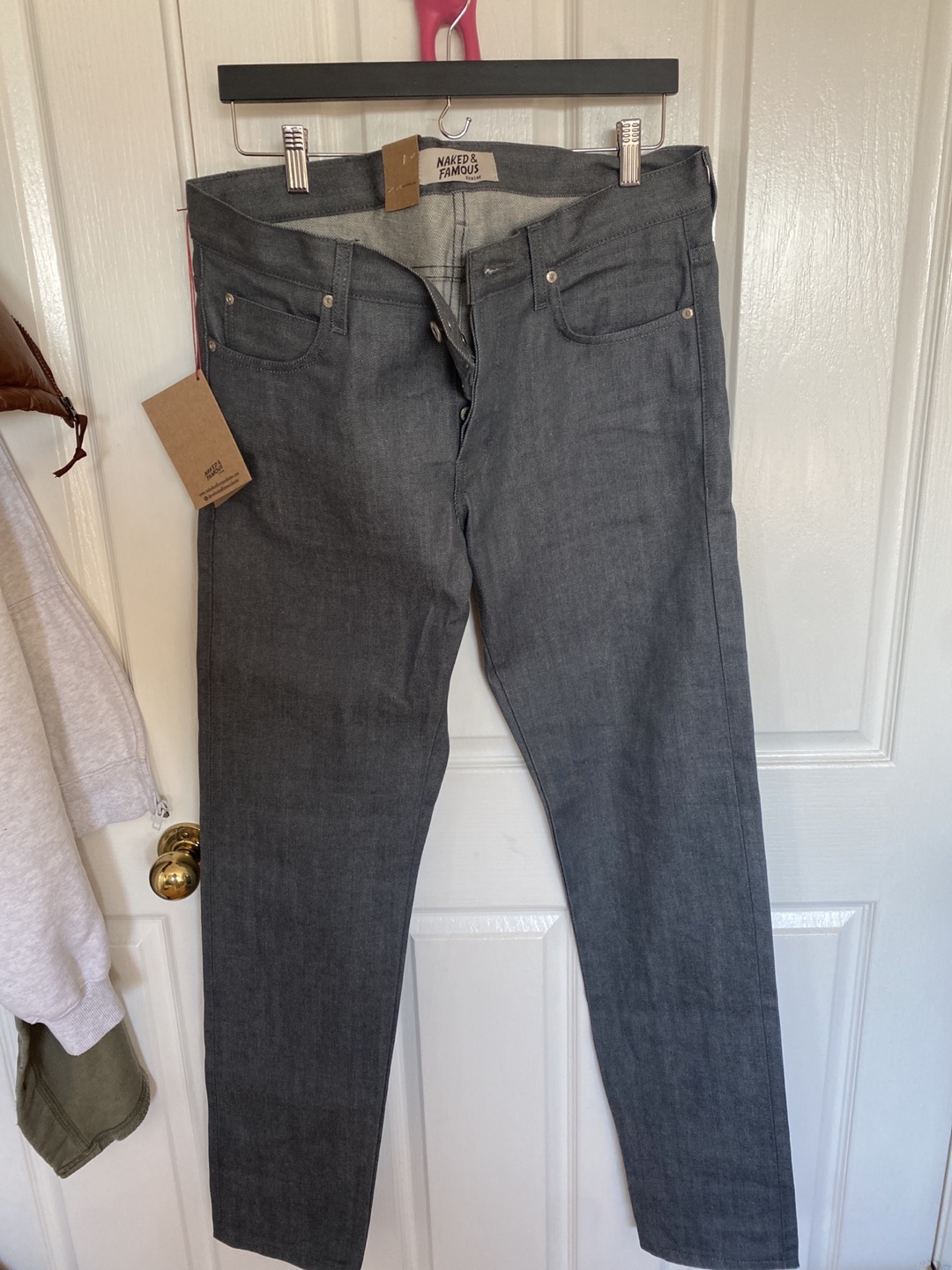 Brand new grey Naked & Famous denim size 34