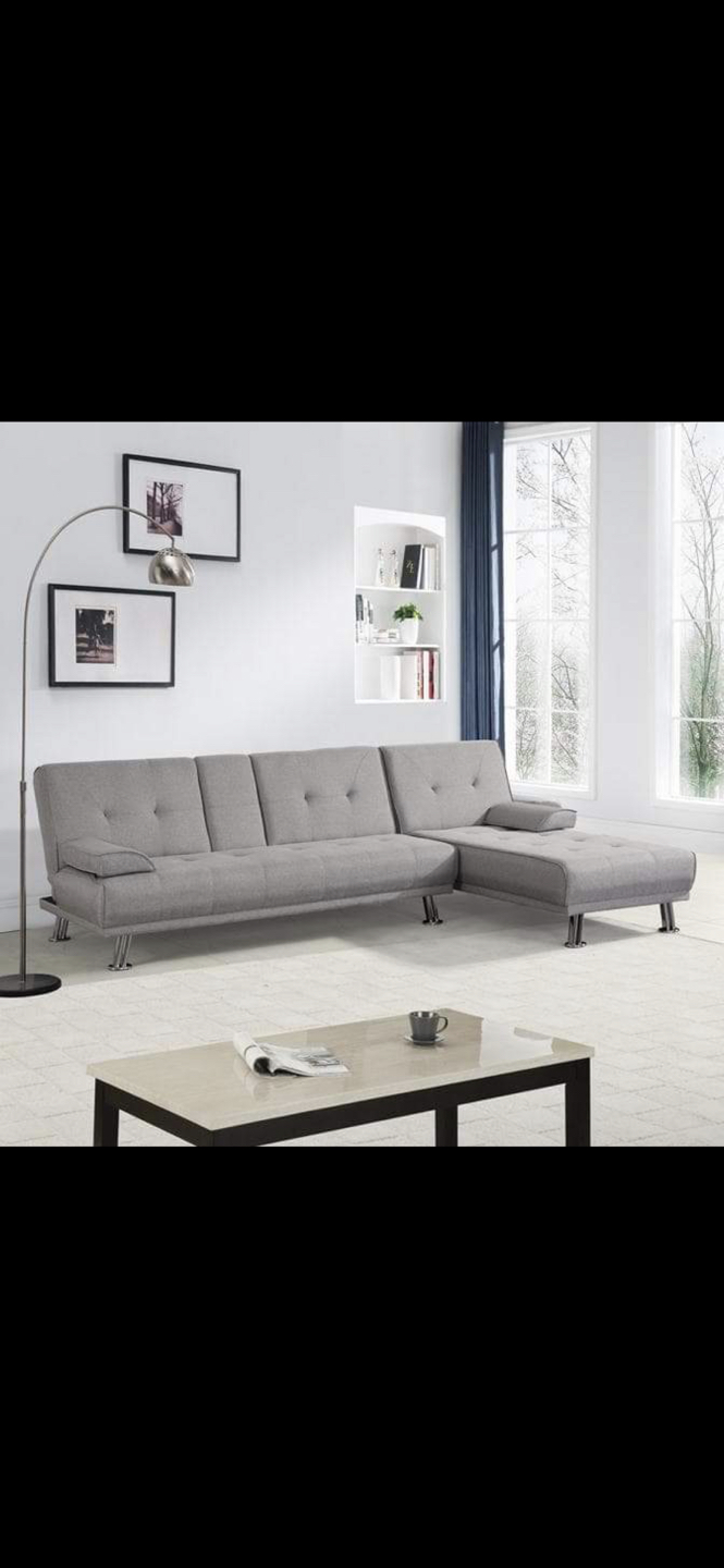 Grey sofa bed (sectional) - photo 4