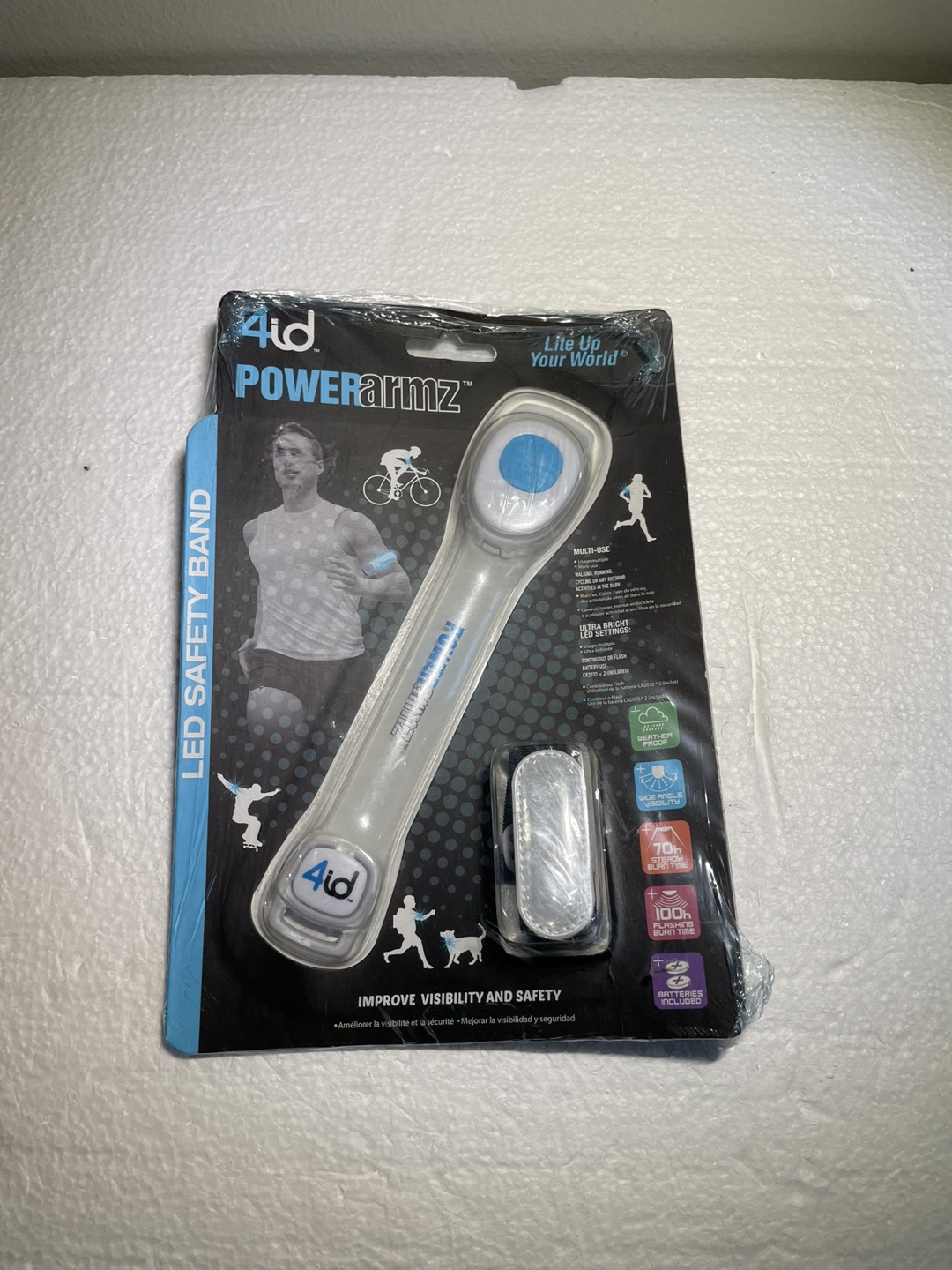 New PowerArmz LED Sport Safety Adjustable Armband, Blue image indicator(3)