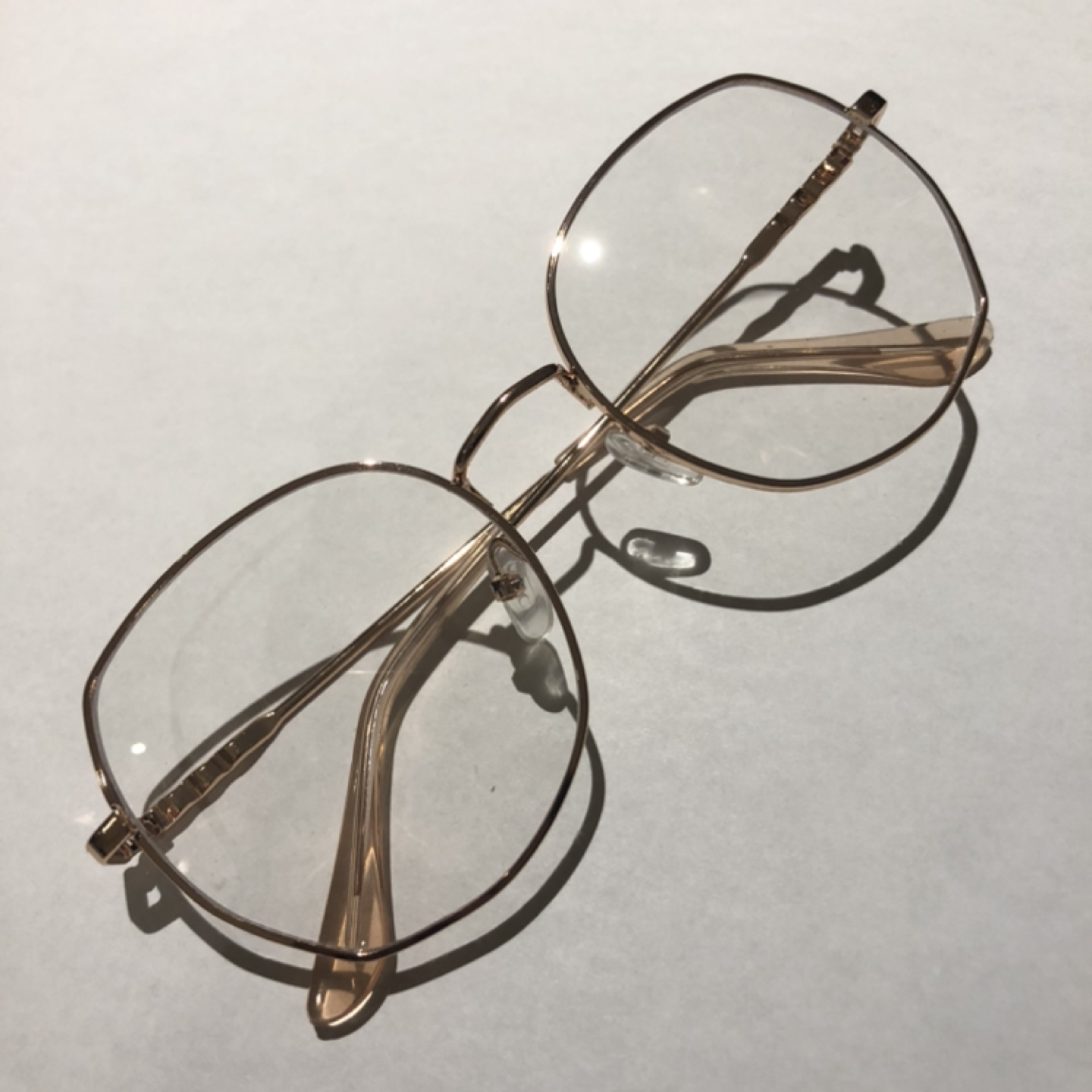 New Rose Gold Cute fashion glasses - photo 3