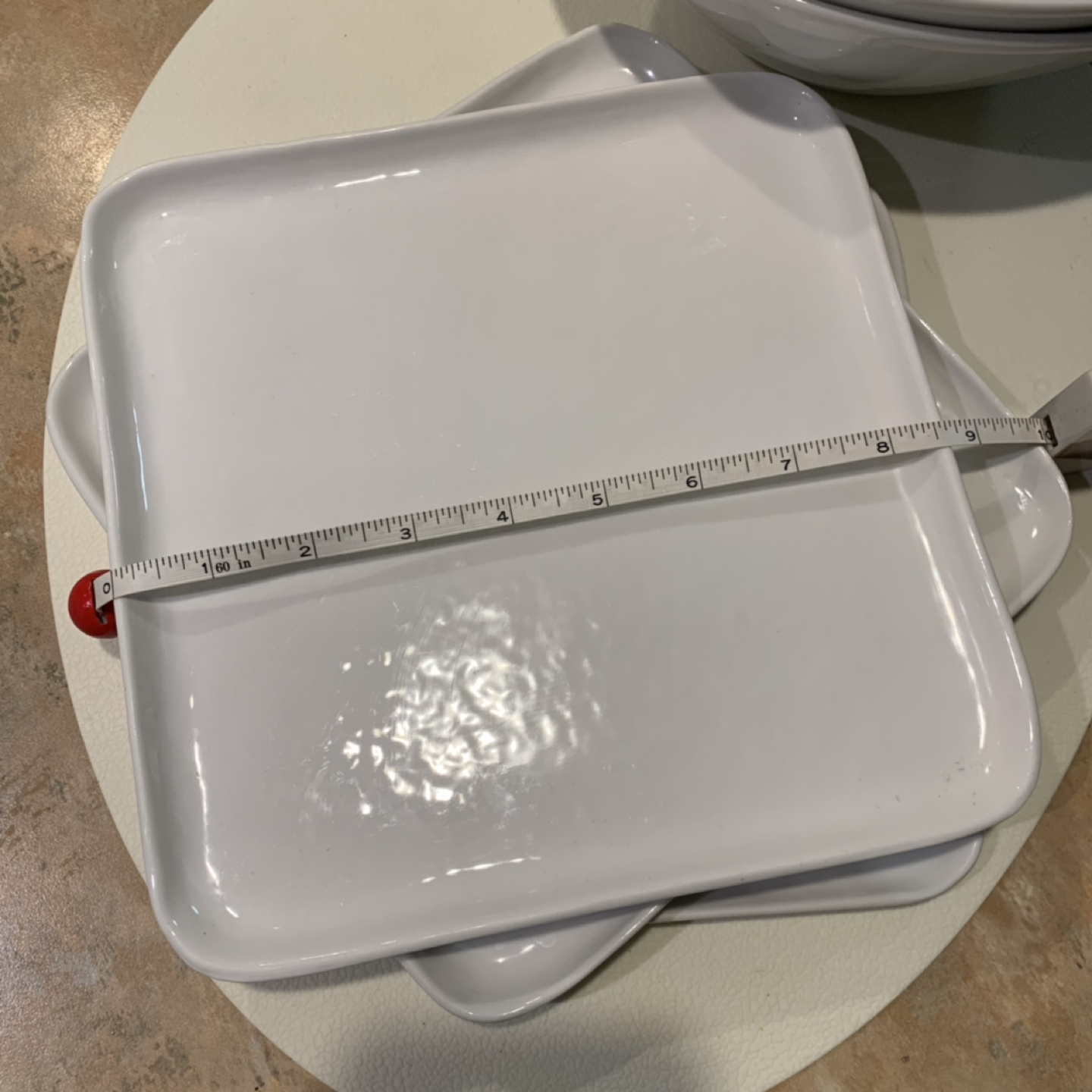 5 pcs plate & large bowl