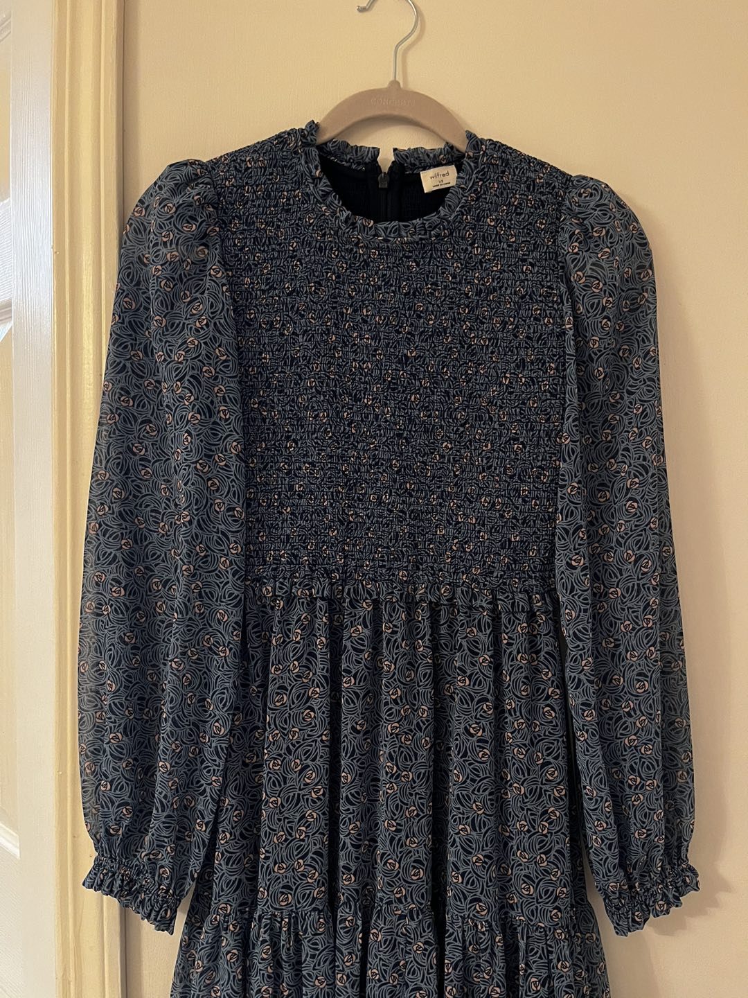 Aritzia Wilfred Blue Rose Dress thumbnail
