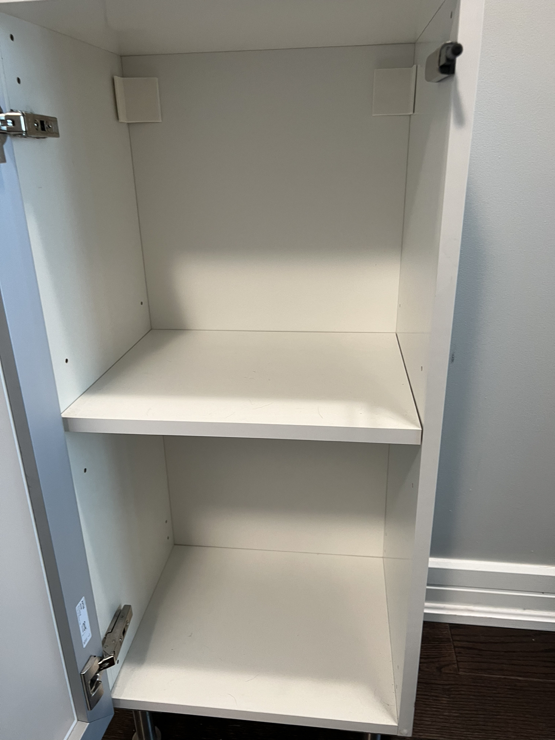 Ikea storage cabinet with door and stainless steel legs image indicator(4)