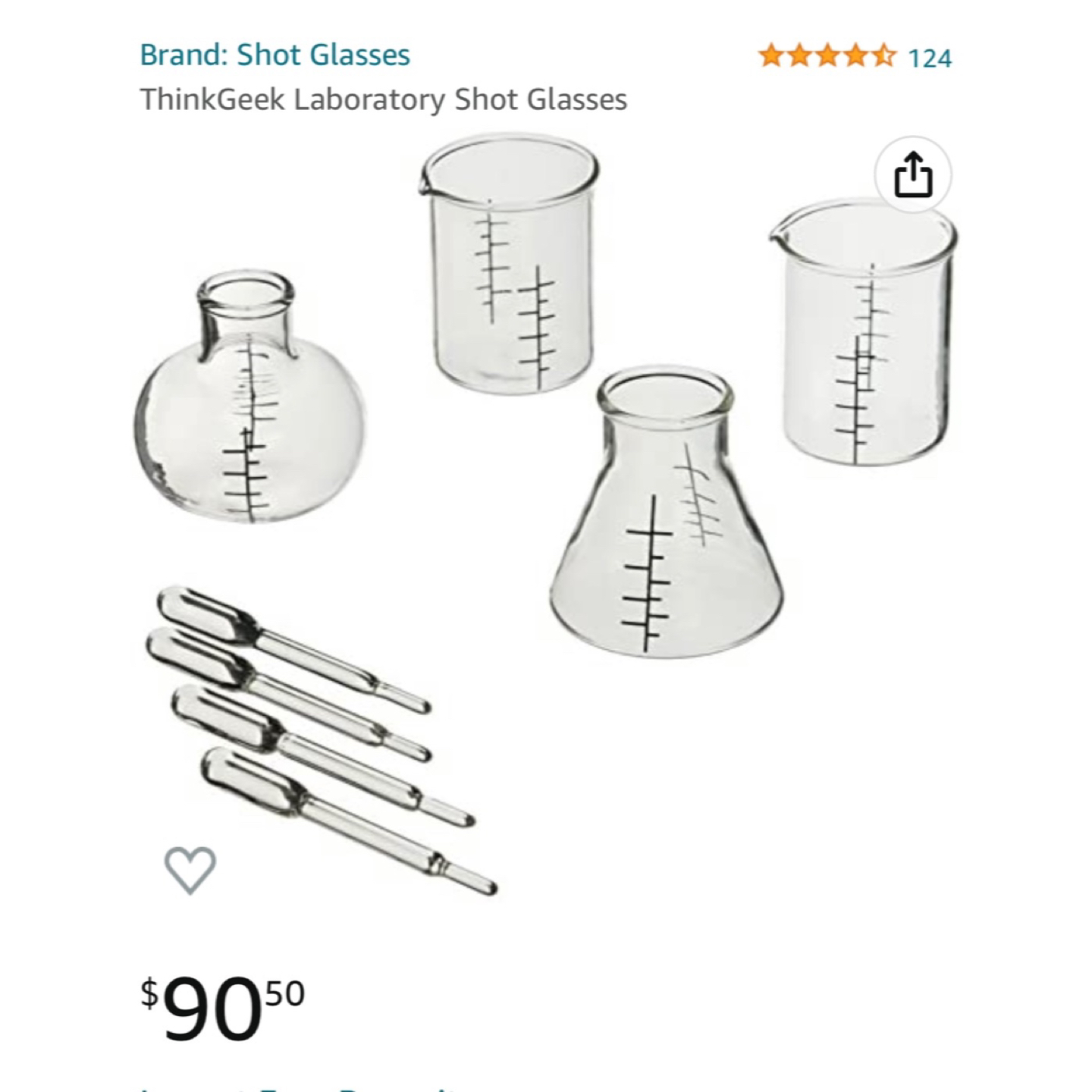 BNIB Thinkgeek laboratory shot glasses 🧪 - photo 2