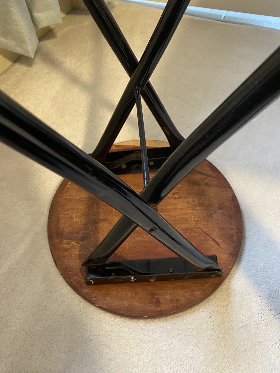 Portable wooden & metal stool #freecycle image indicator(3)