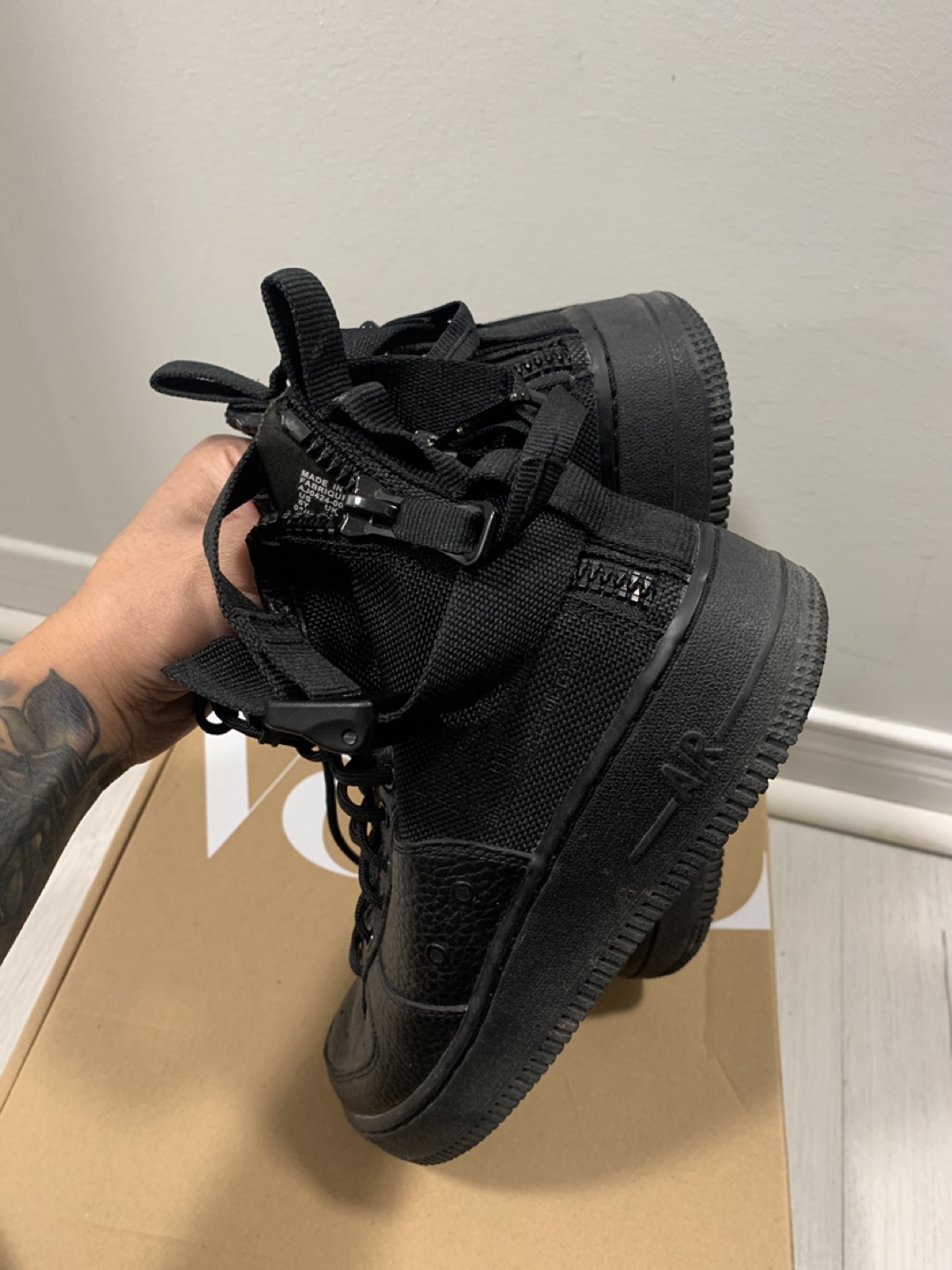 Black Air Force ones