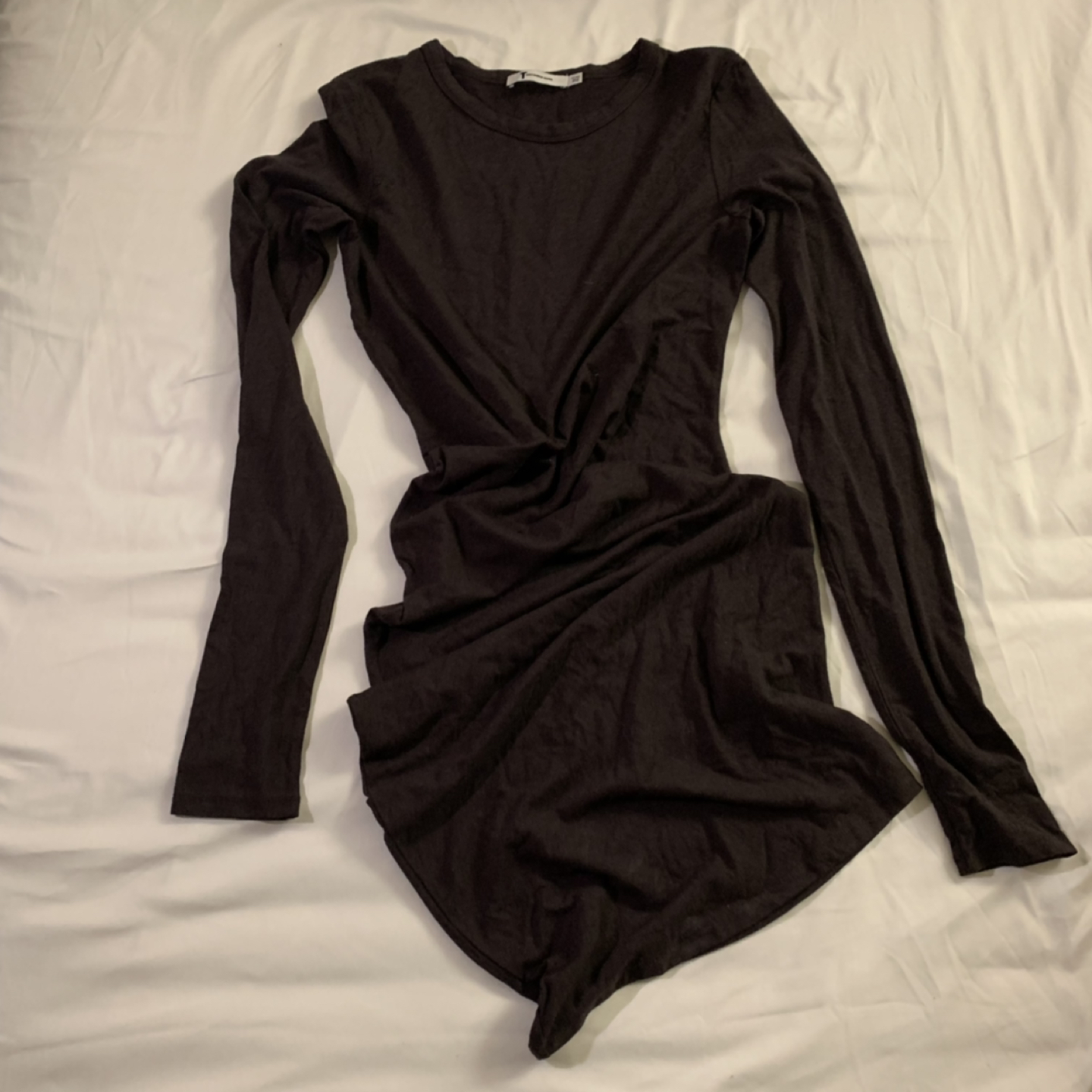 T by Alexander Wang long sleeve bodycon dress thumbnail