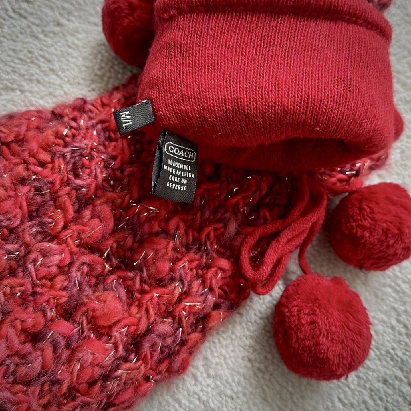 ❤️ Coach Wool Mittens - photo 4