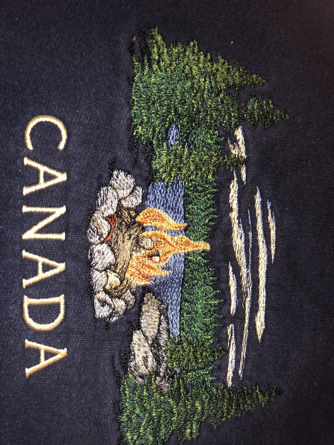 Vintage Marshlands Sweatshirt Hoodie Canada Landscape Logo - photo 2