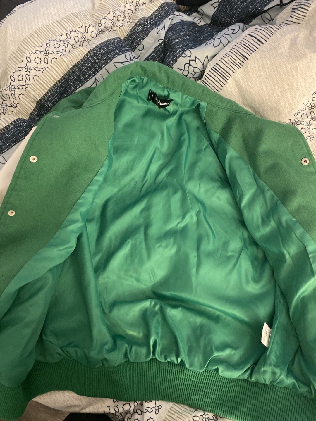 NEW Designer wool and leather jacket - photo 3