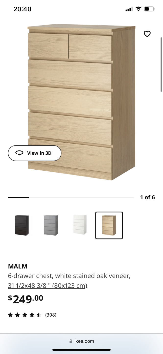 IKEA MALM dresser