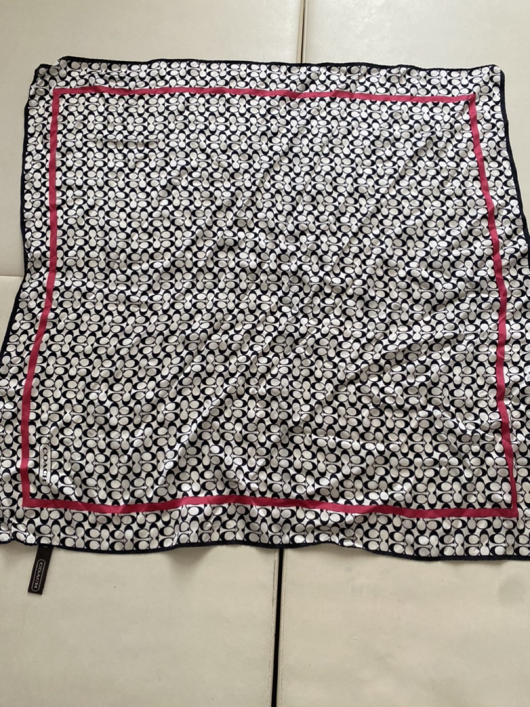 Coach silk scarf