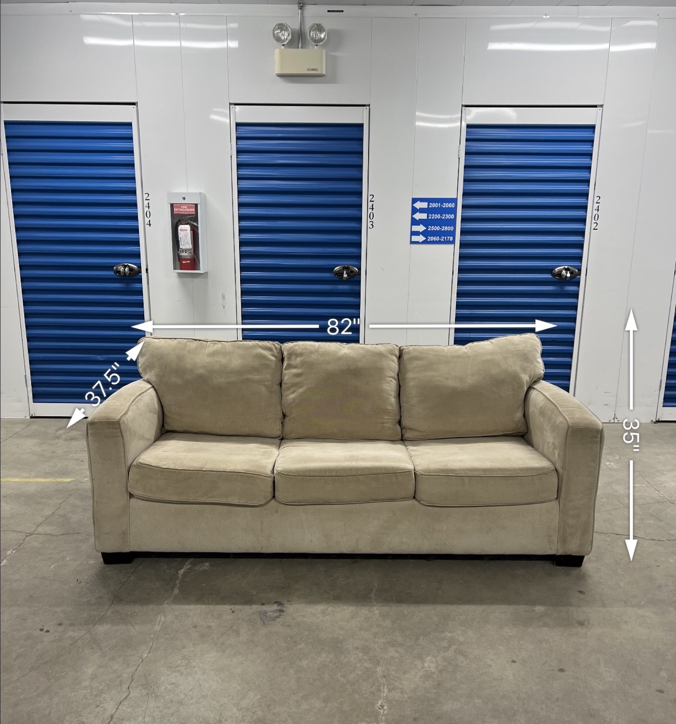 Modern Beige Couch / Sofa - FREE DELIVERY! - photo 2