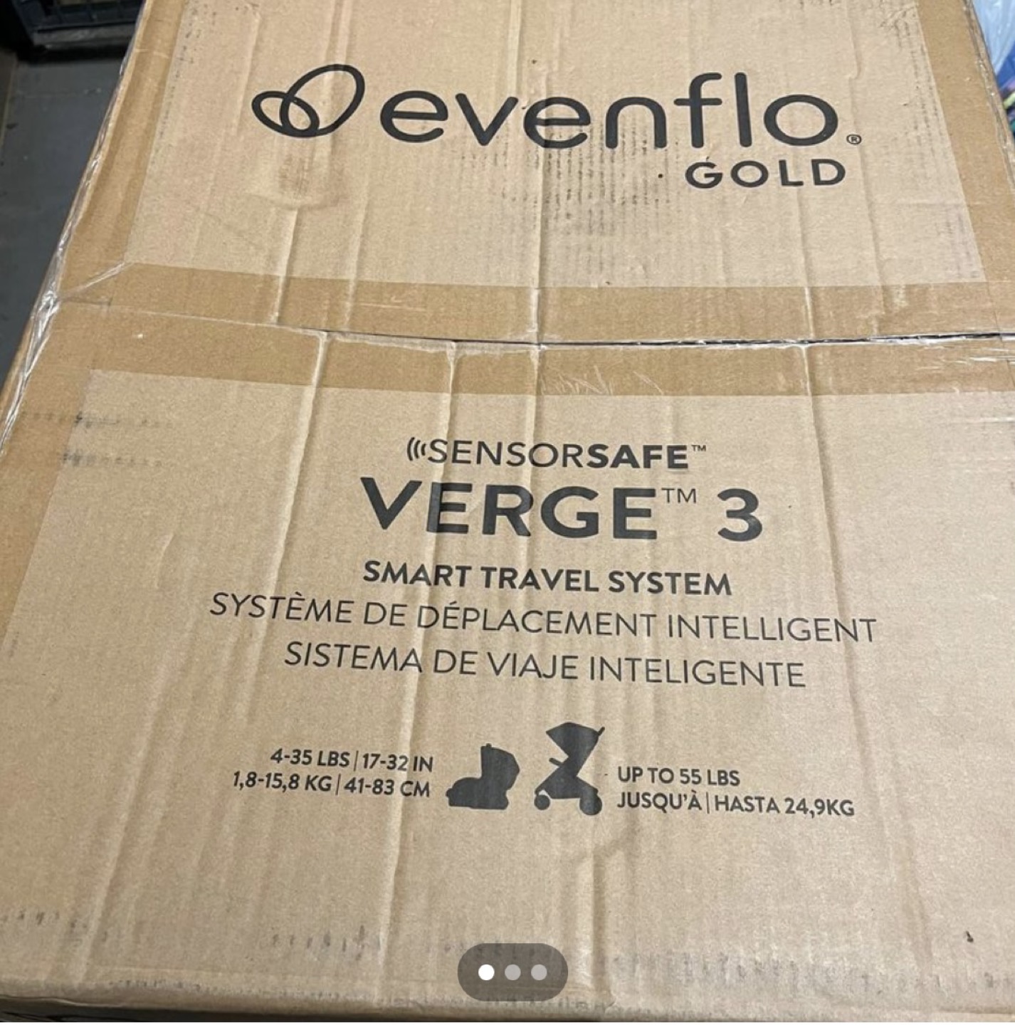 New verge 3 Evenflo stroller and car seat