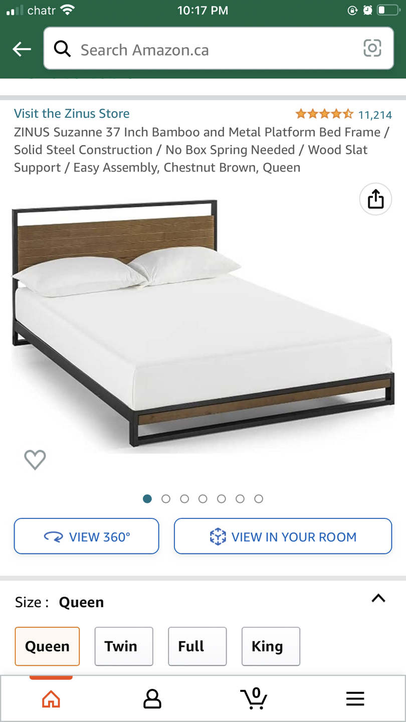 Queen size metal bed frame - photo 3