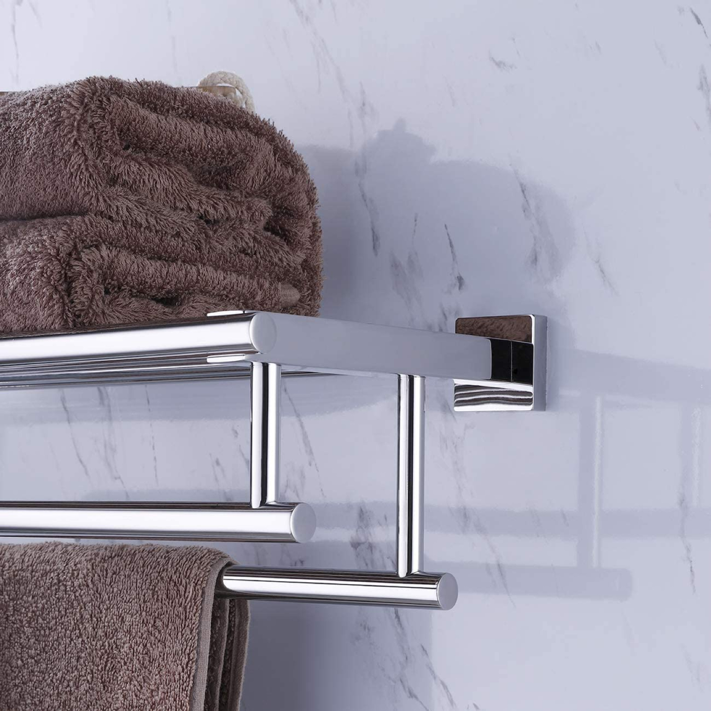 Bathroom Towel Shelf Stainless Steel image indicator(4)