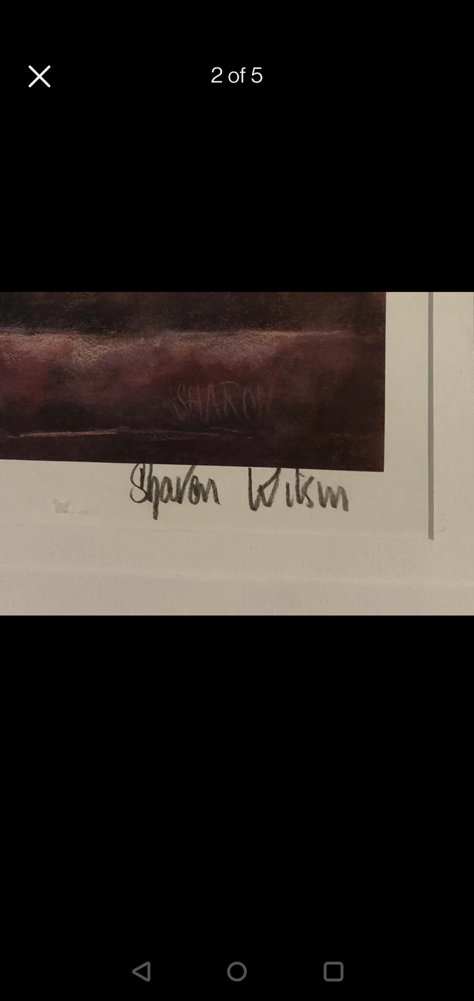 Sharon Wilson Secrets signed/dated print image indicator(2)