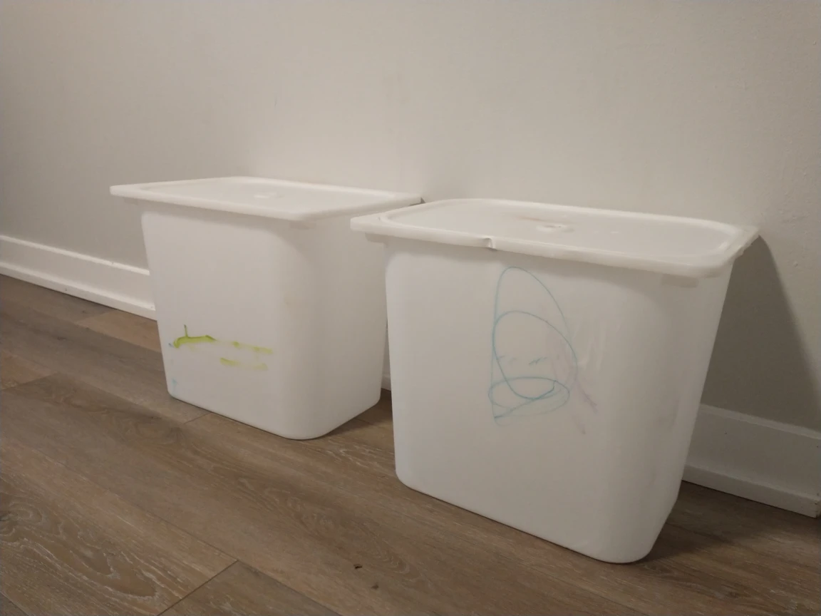 FREE large IKEA Trofast bins thumbnail