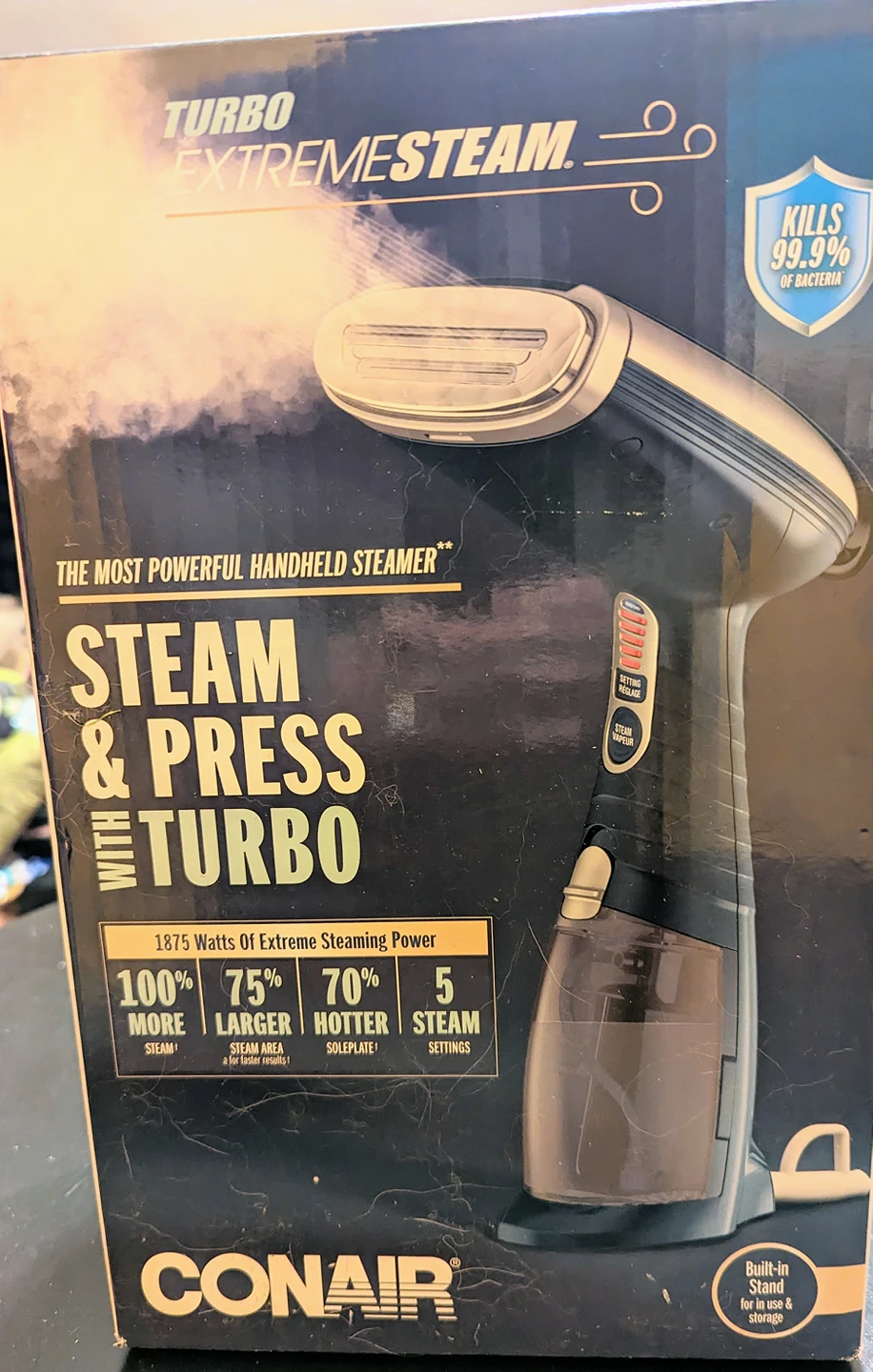 Conair Turbo ExtremeSteam Handheld Fabric Steamer BNIB image indicator(5)
