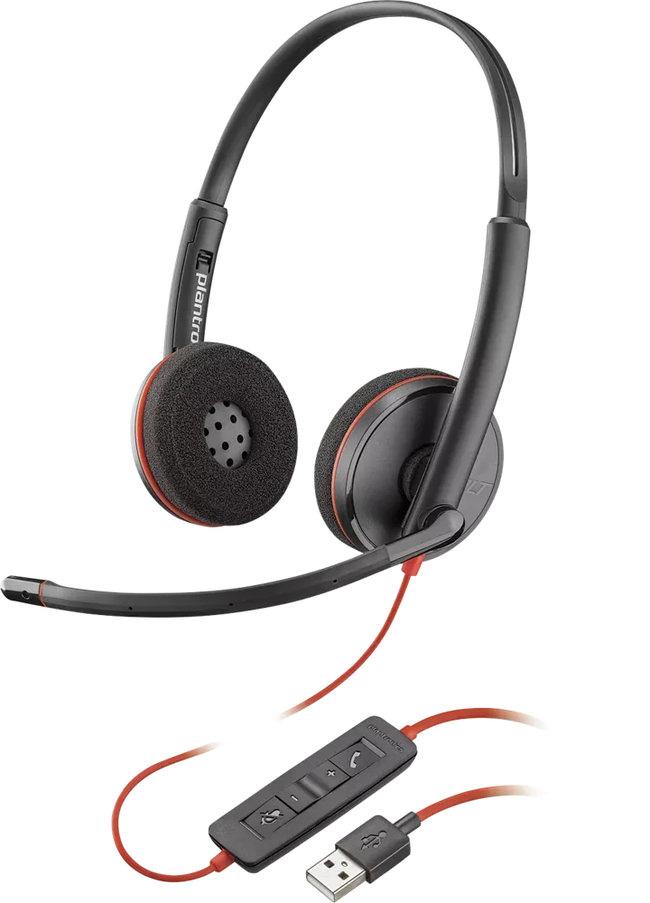 NEW Plantronics Blackwire C3220 Headset Wired USB image indicator(2)