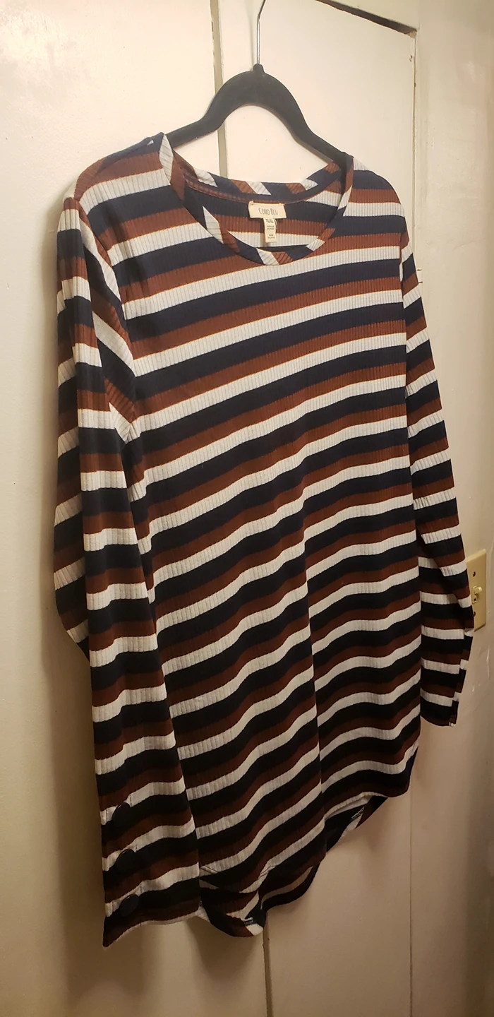 Como Blu Size XL Striped Long Sleeve thumbnail