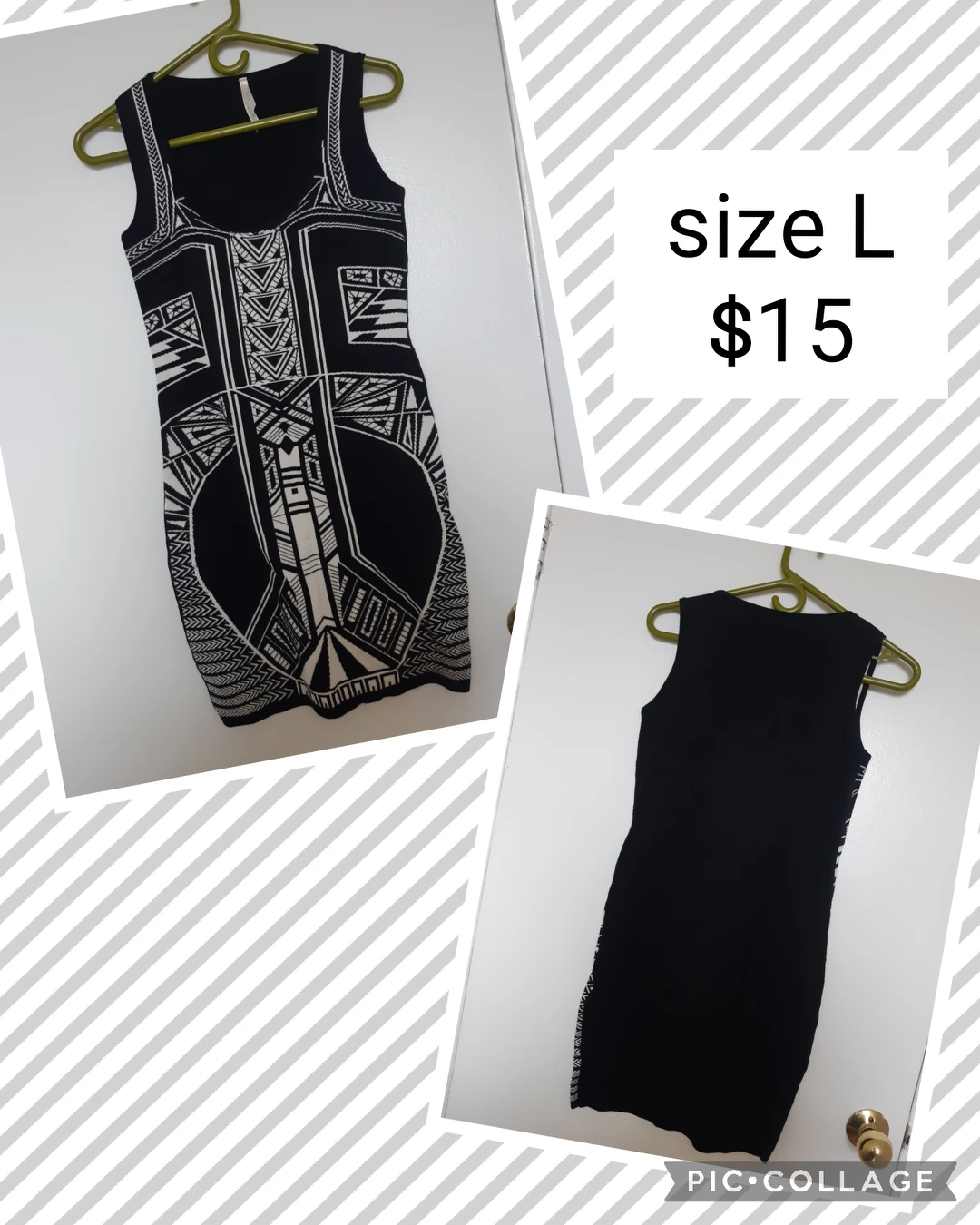 Black Geometric Dress