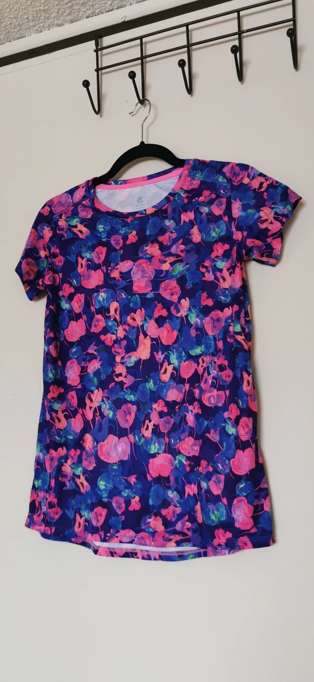 champion S women's / XL youth floral workout top thumbnail