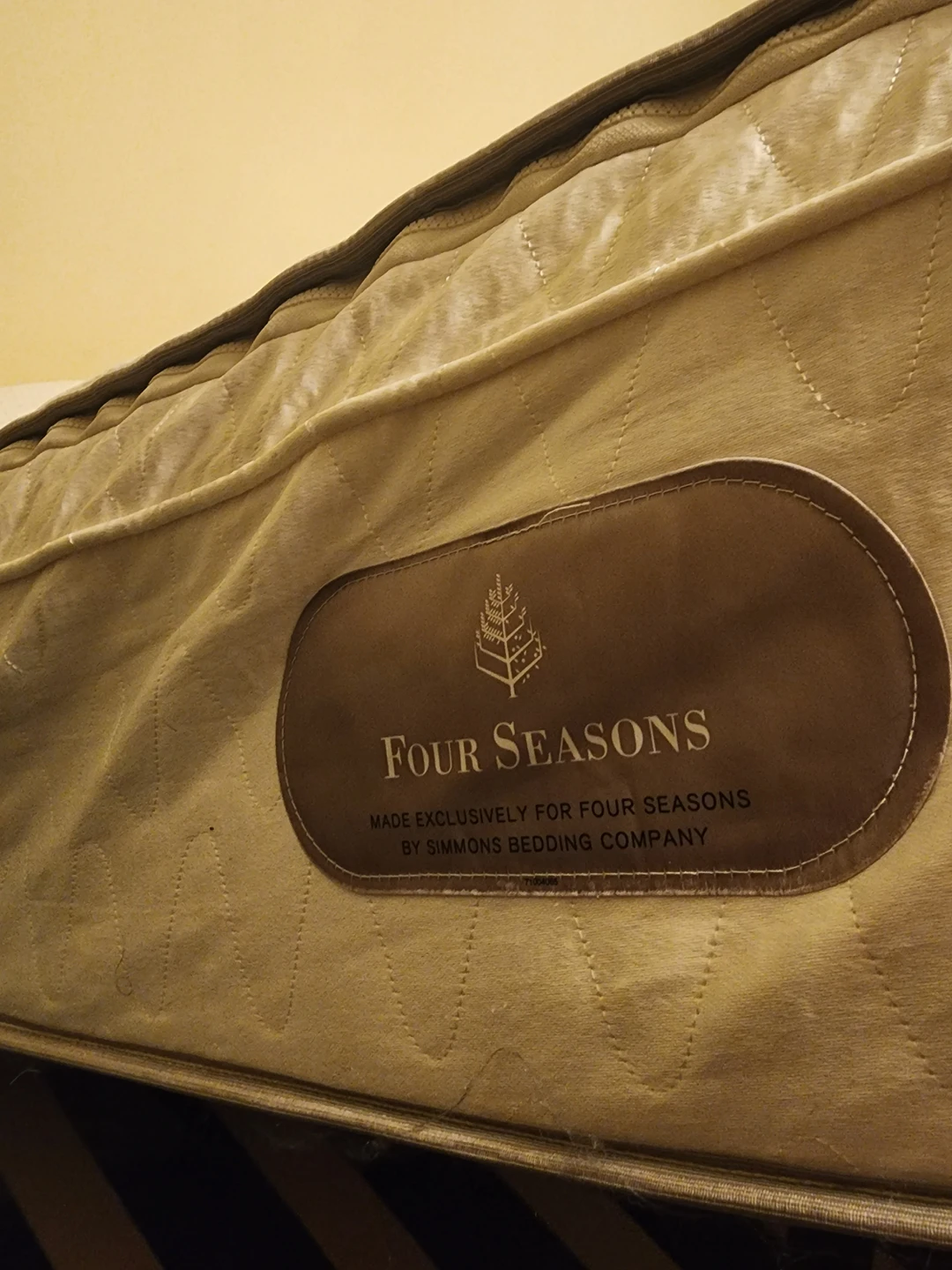 Luxury grey queen bed with four seasons mattress - photo 4