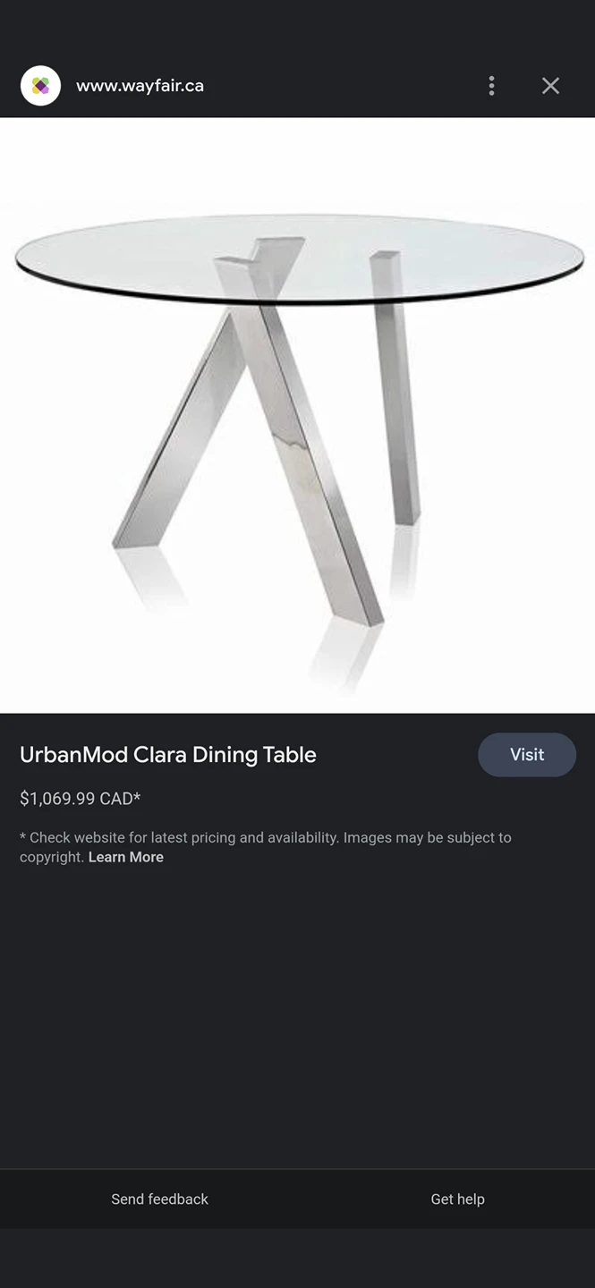 Glass round dining table - photo 3