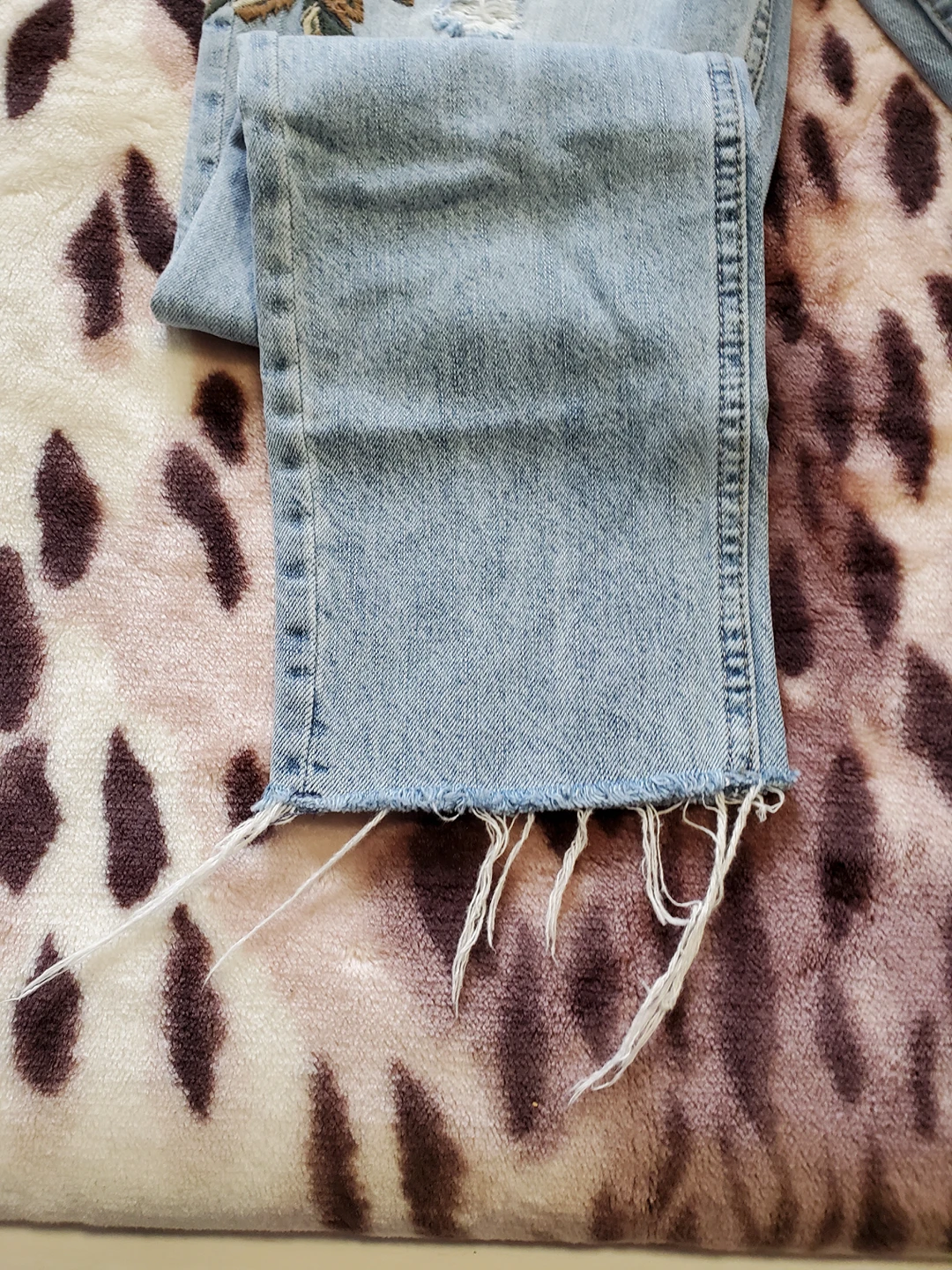 Women's Abercrombie and Fitch ripped jeans image indicator(5)