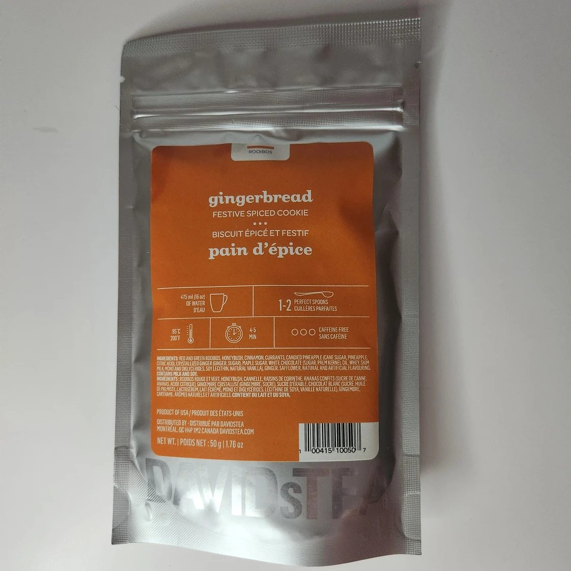 New Sealed David's Tea 50g Bags image indicator(3)