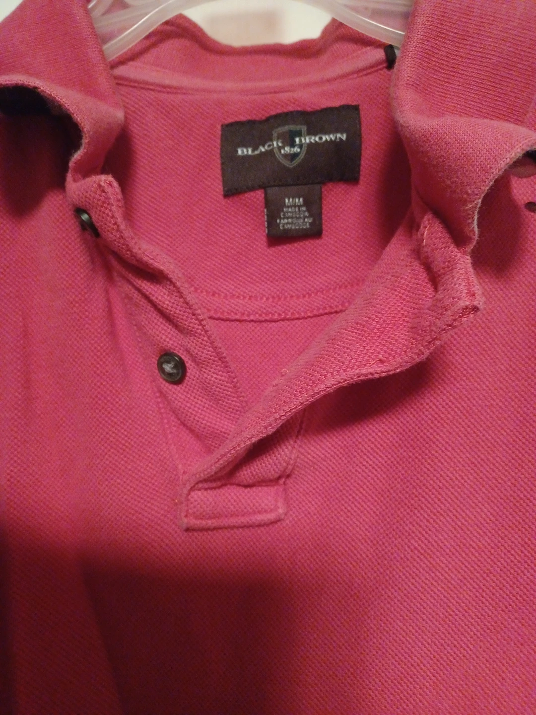 Pink Size Medium Men's Golf Shirt image indicator(2)