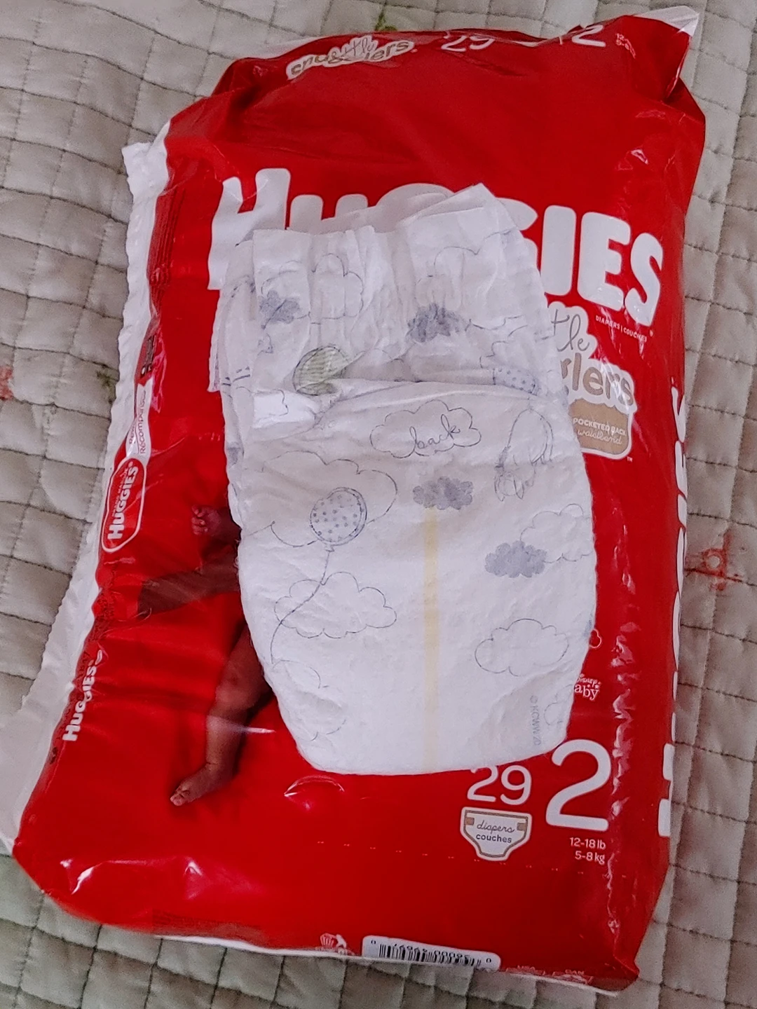 Huggies Diapers Size 2 29 diapers - photo 2