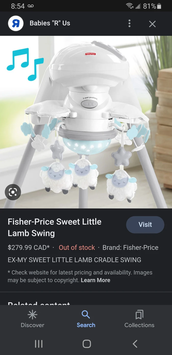 fisher price swing - photo 5