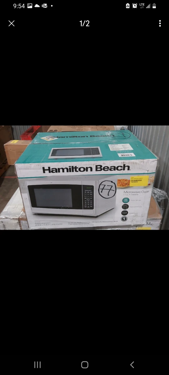 Hamilton Beach Microwave WHITE 1.1 cu.ft. thumbnail