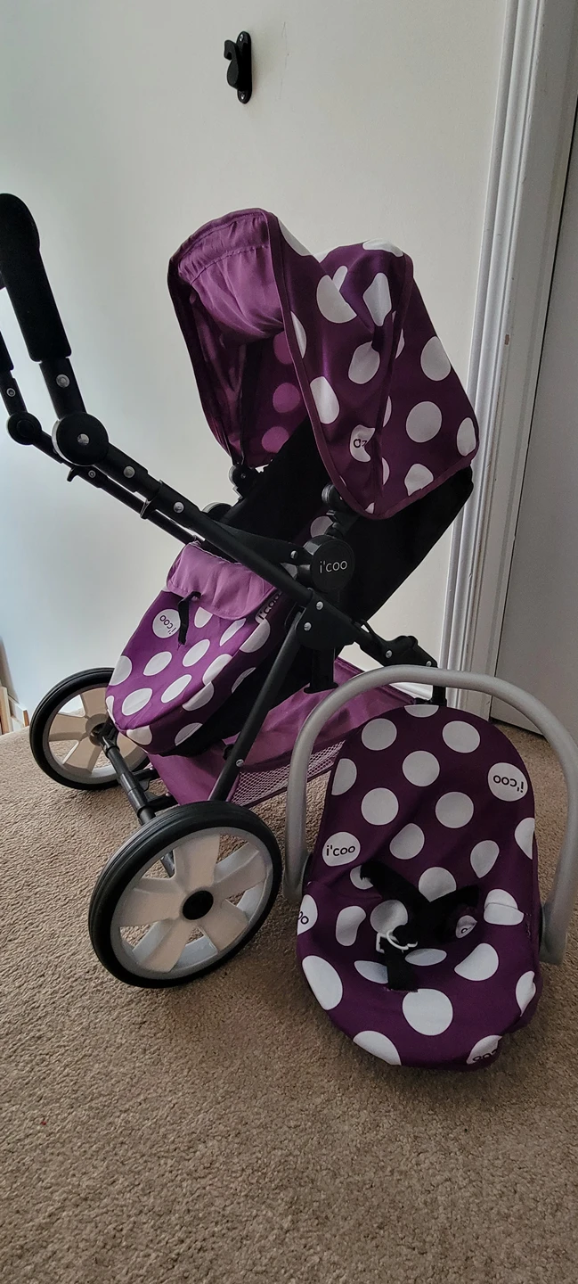 EUC doll stroller and car seat