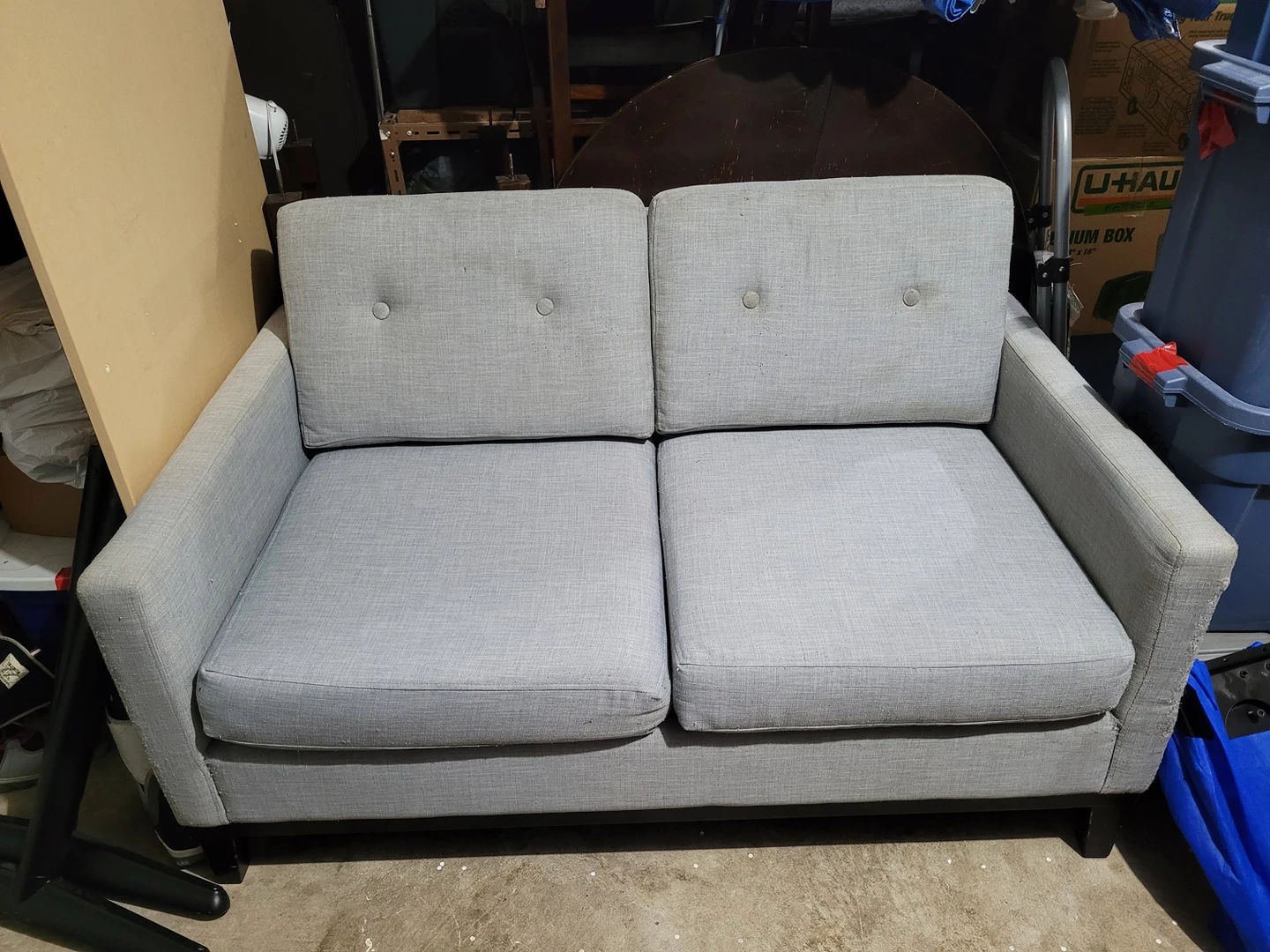 Comfy Grey Fabric Couch thumbnail