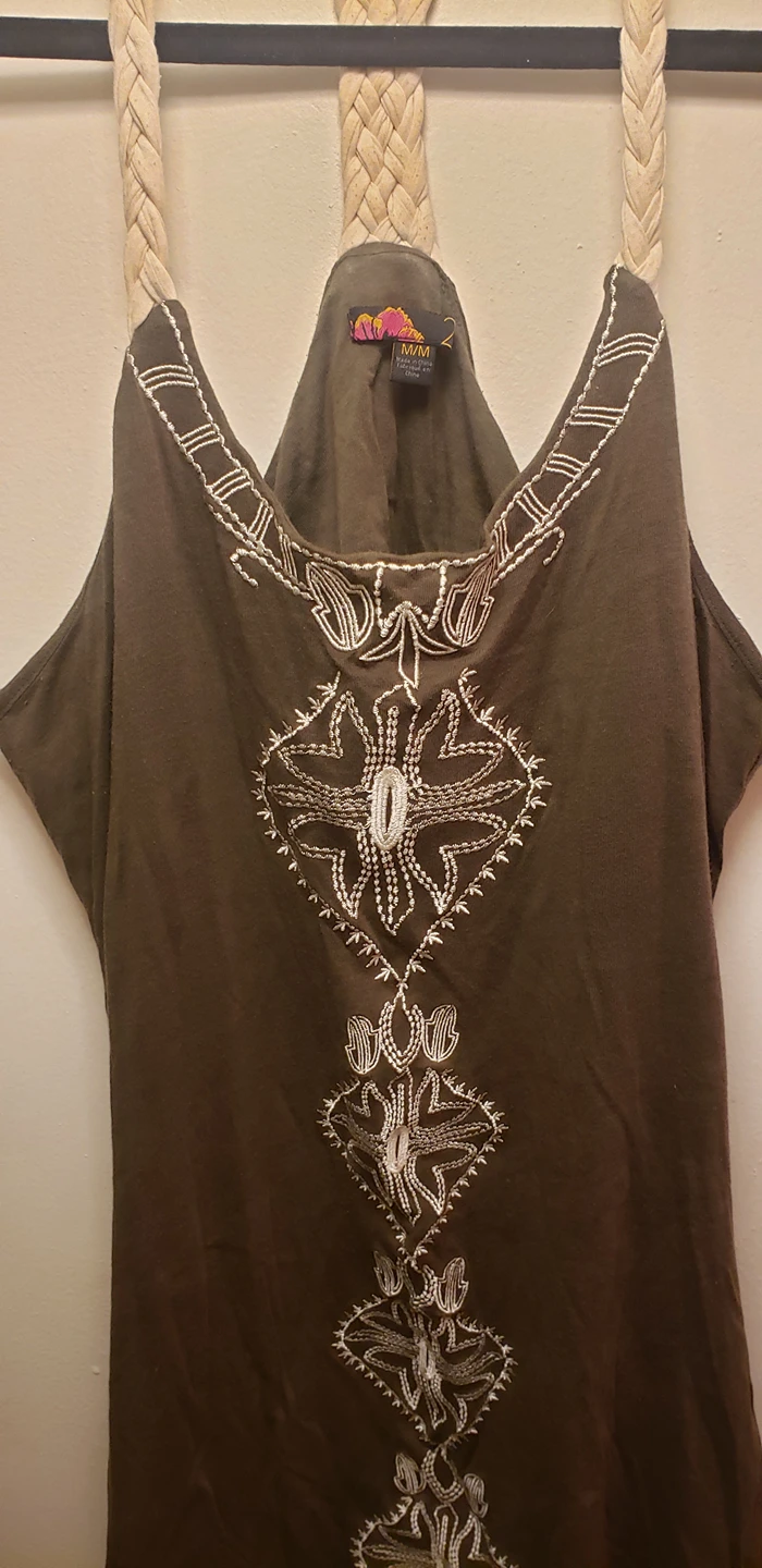 Forever 21 Size M Green Tank Top image indicator(2)