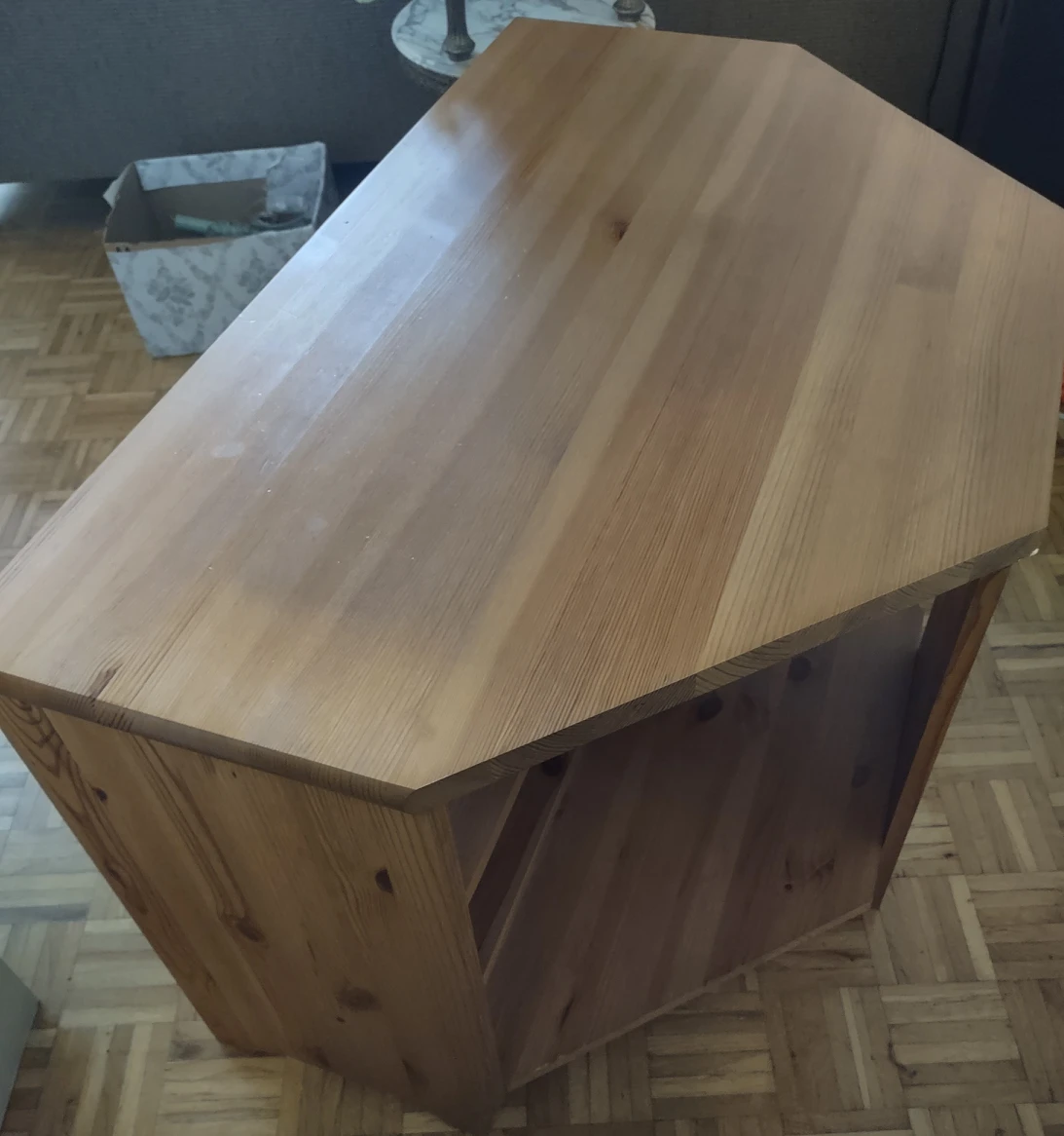 corner table with shelves - photo 2