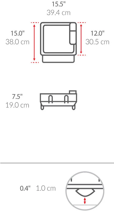 simplehuman steel frame compact dishrack - photo 4