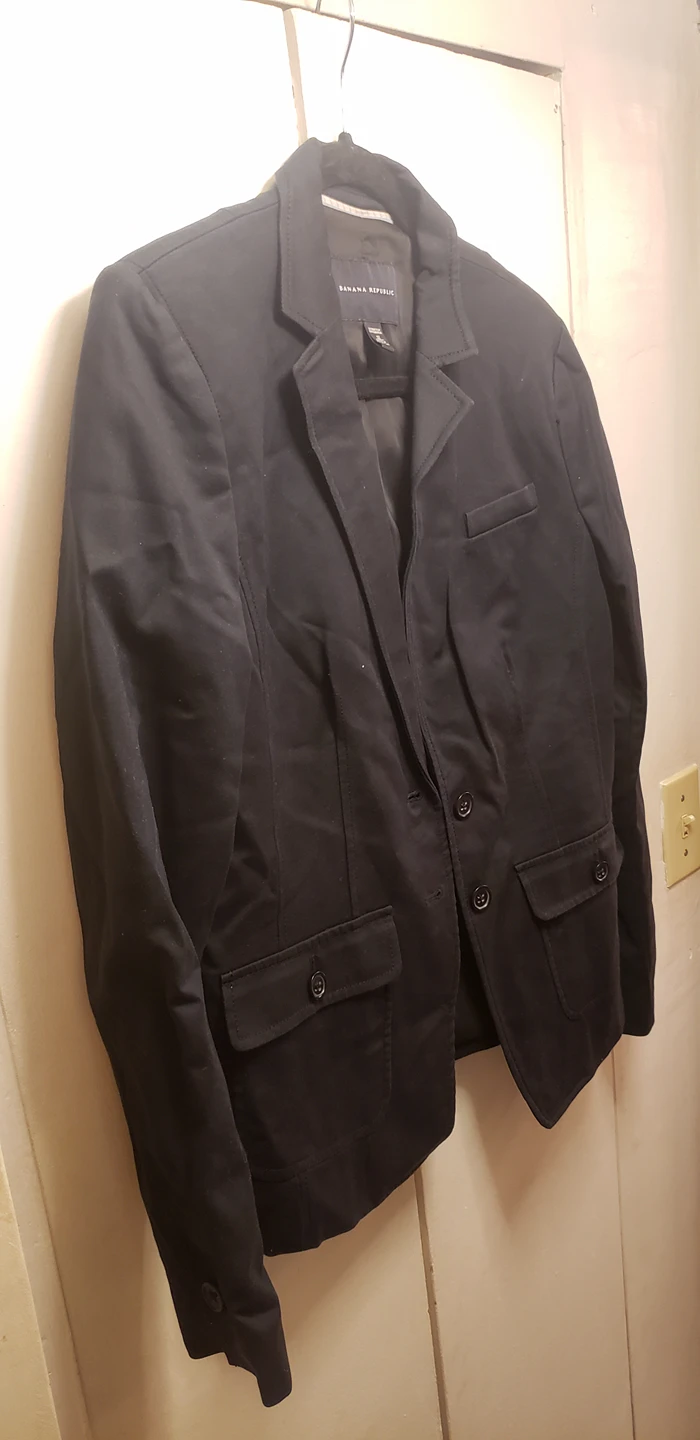 Banana Republic Size 12 Black Blazer thumbnail