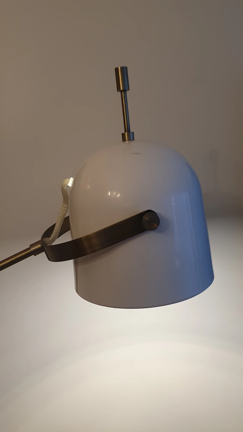Floor lamp in brass with marble base - photo 3