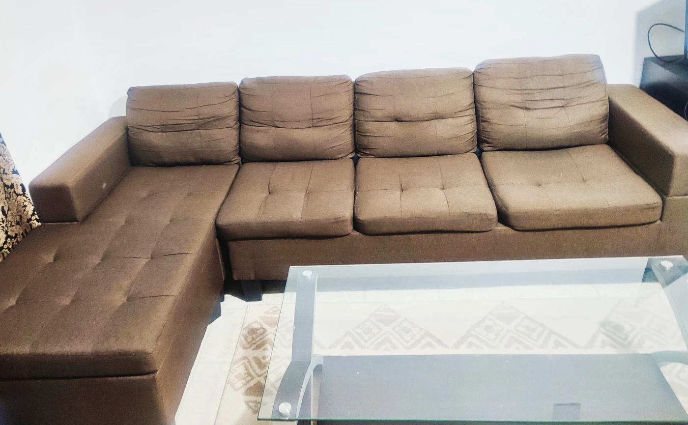 4 Seater Fabric Sectional Sofa/Couch