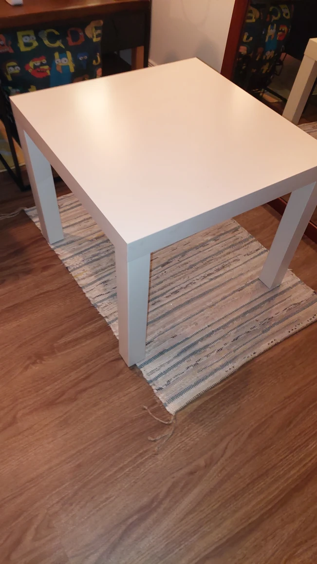 White Ikea side table - photo 2